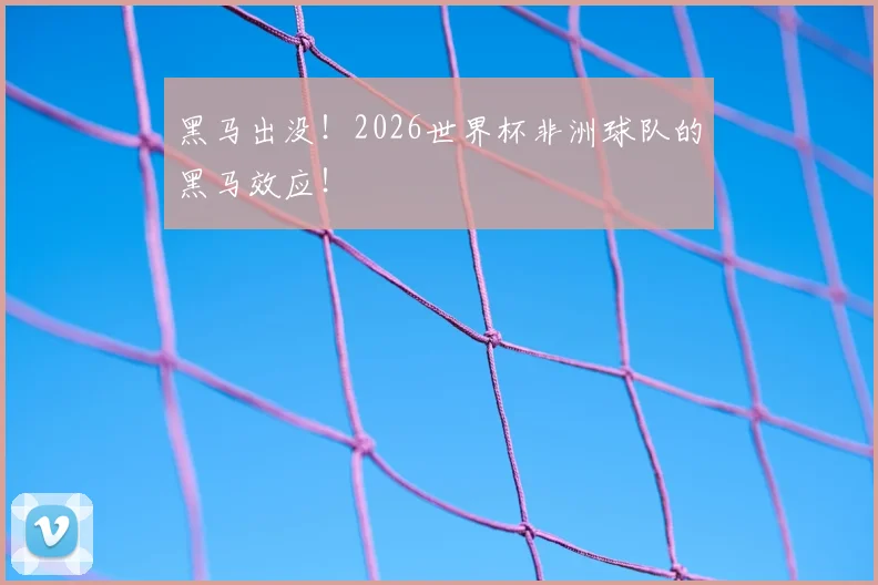 黑马出没！2026世界杯非洲球队的黑马效应！